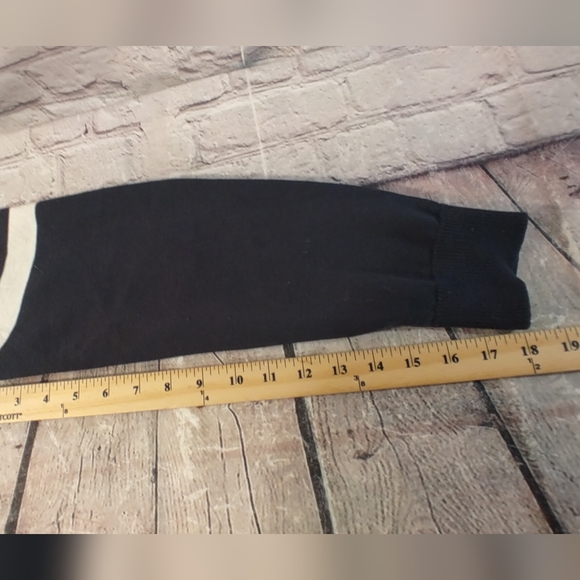 Lacoste L!VE Mens Black White Stripe Pullover Sweater 7 - Picture 10 of 16